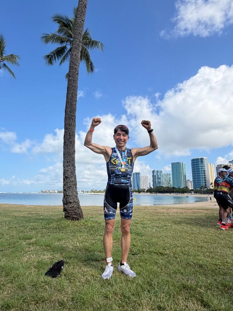 中川いち朗、トライアスロン完走